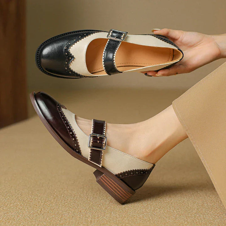 Miana - Orthopedic Leather Mary Janes