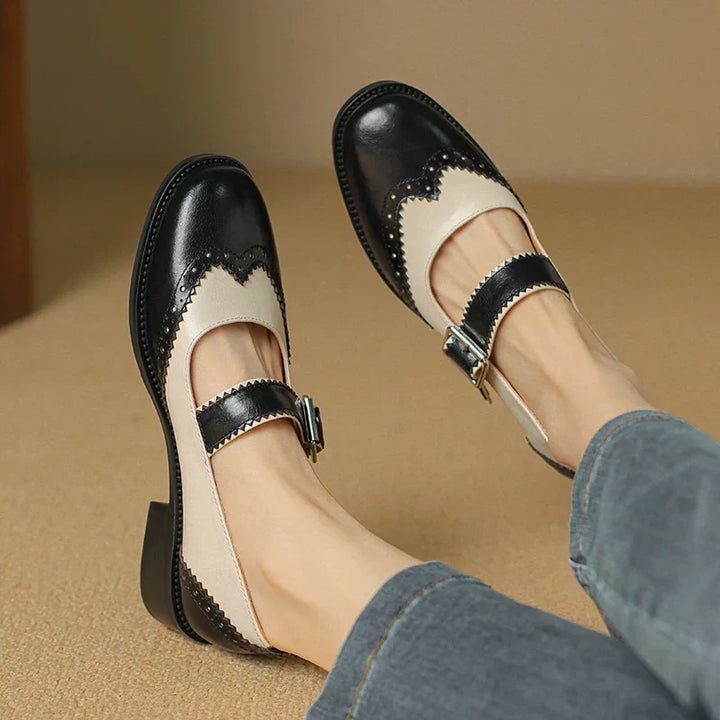 Miana - Orthopedic Leather Mary Janes